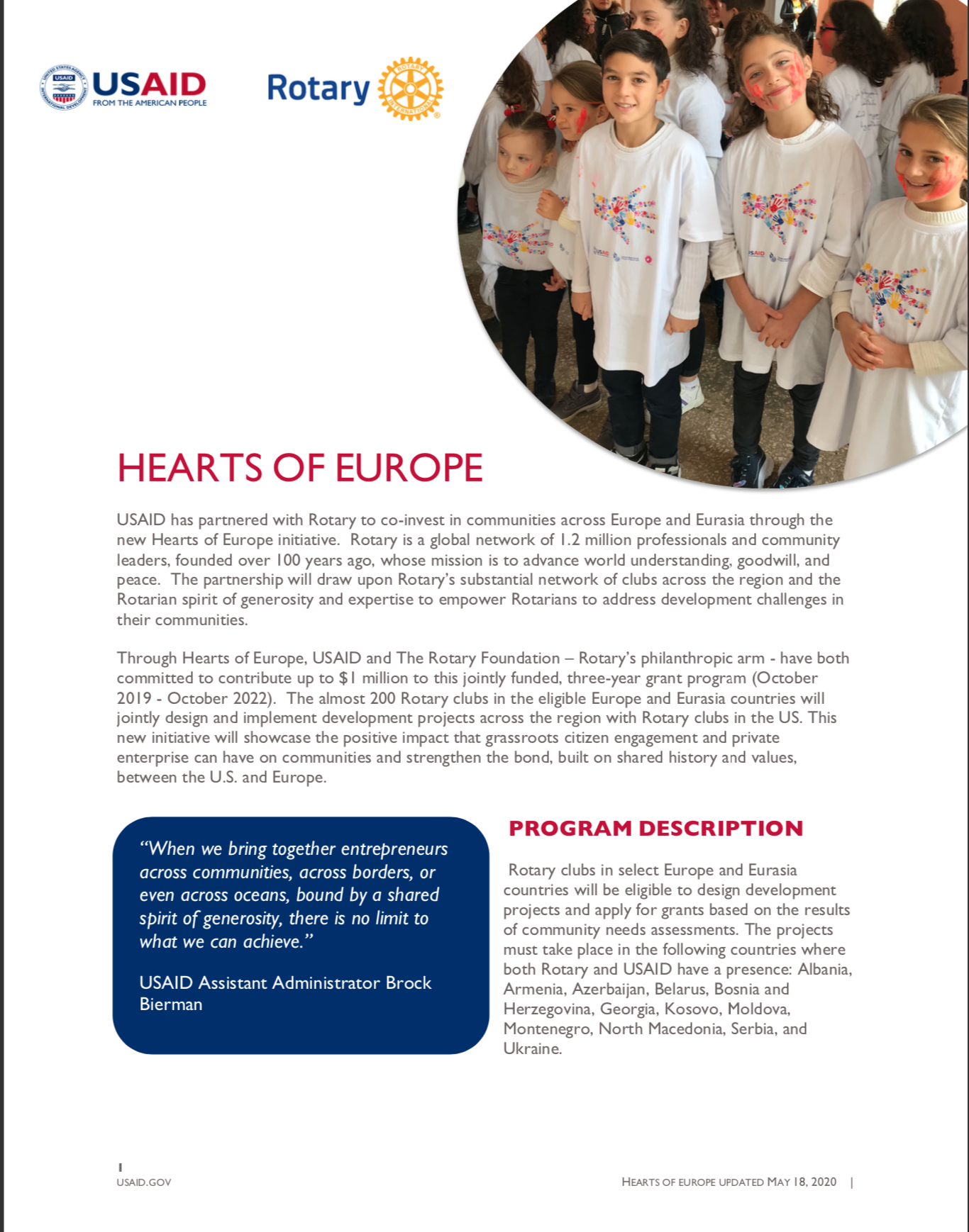 Hearts of Europe Fact Sheet