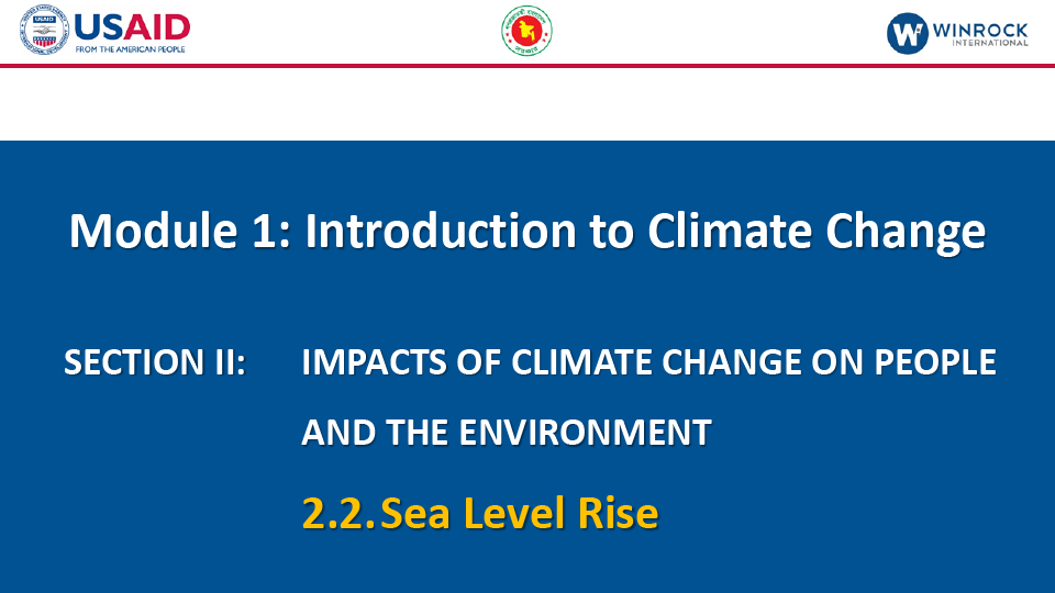 2.2. Sea Level Rise