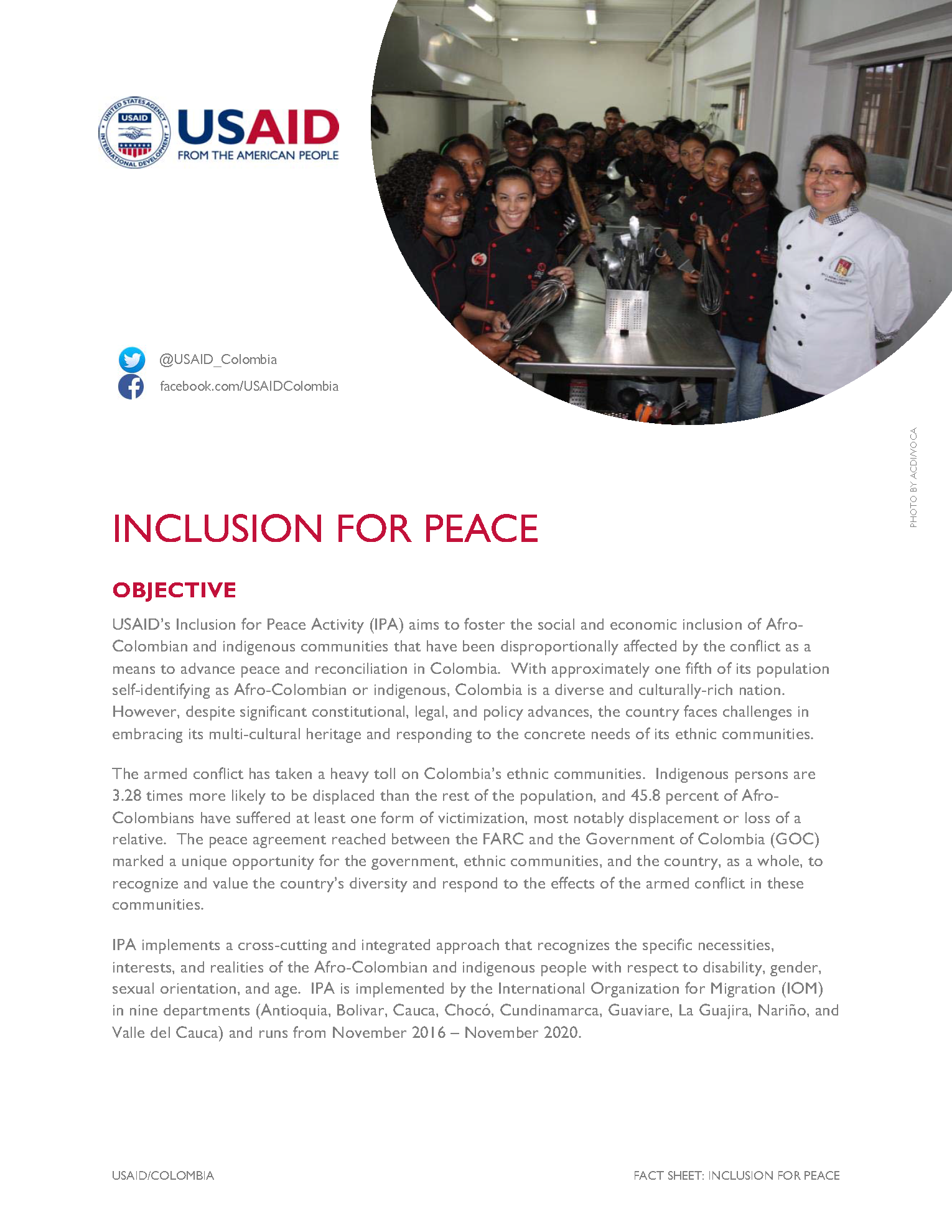 Inclusion for Peace Fact Sheet