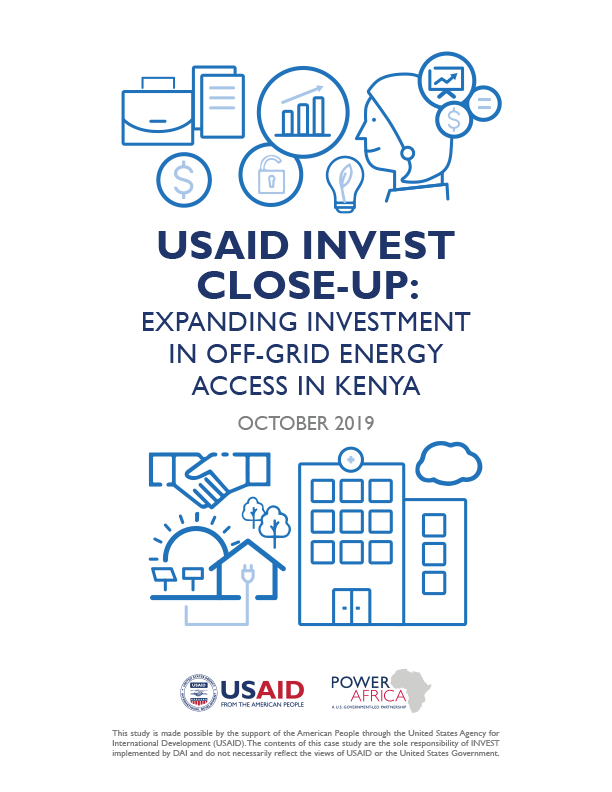 Close Up: Expanding Investment in Off-Grid Energy Access in Kenya