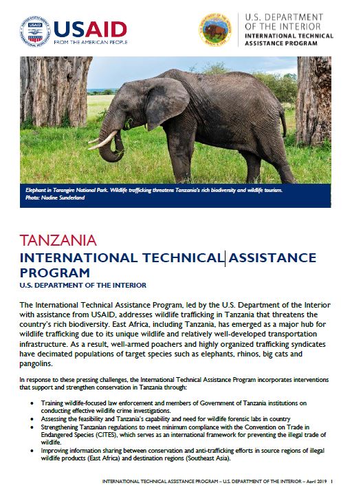 International Technical Assistance Program - Department of the Interior Fact Sheet