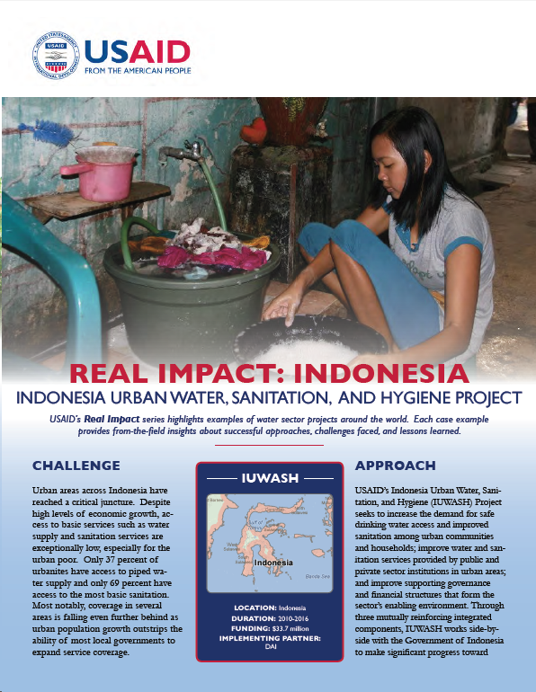 Real Impact: Indonesia - Indonesia Urban Water, Sanitation and Hygiene Project