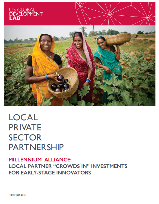 Local Private Sector Partnerships Case Study: Millennium Alliance - India 