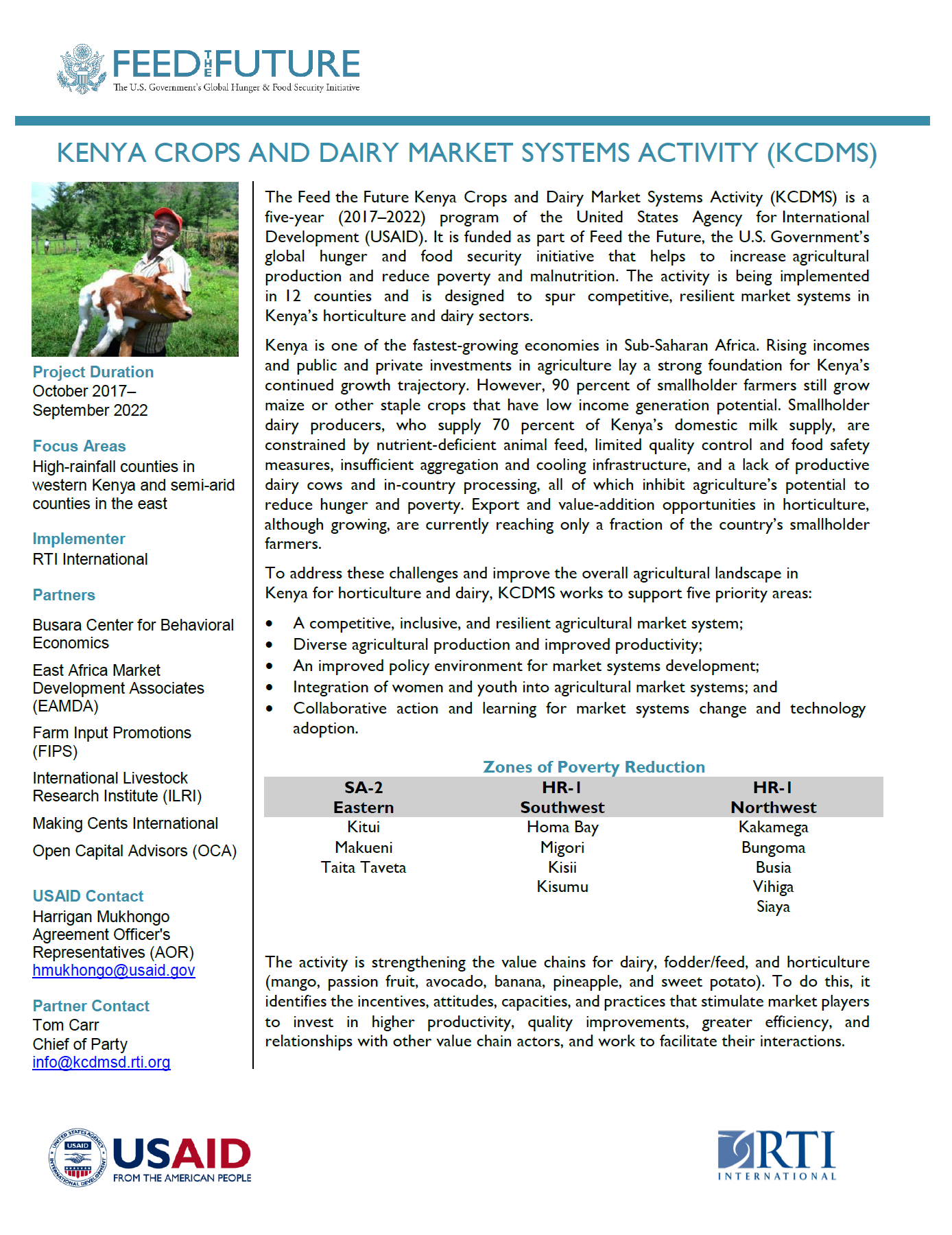 Feed the Future Crops and Dairy Market Systems Development | Fact Sheet ...