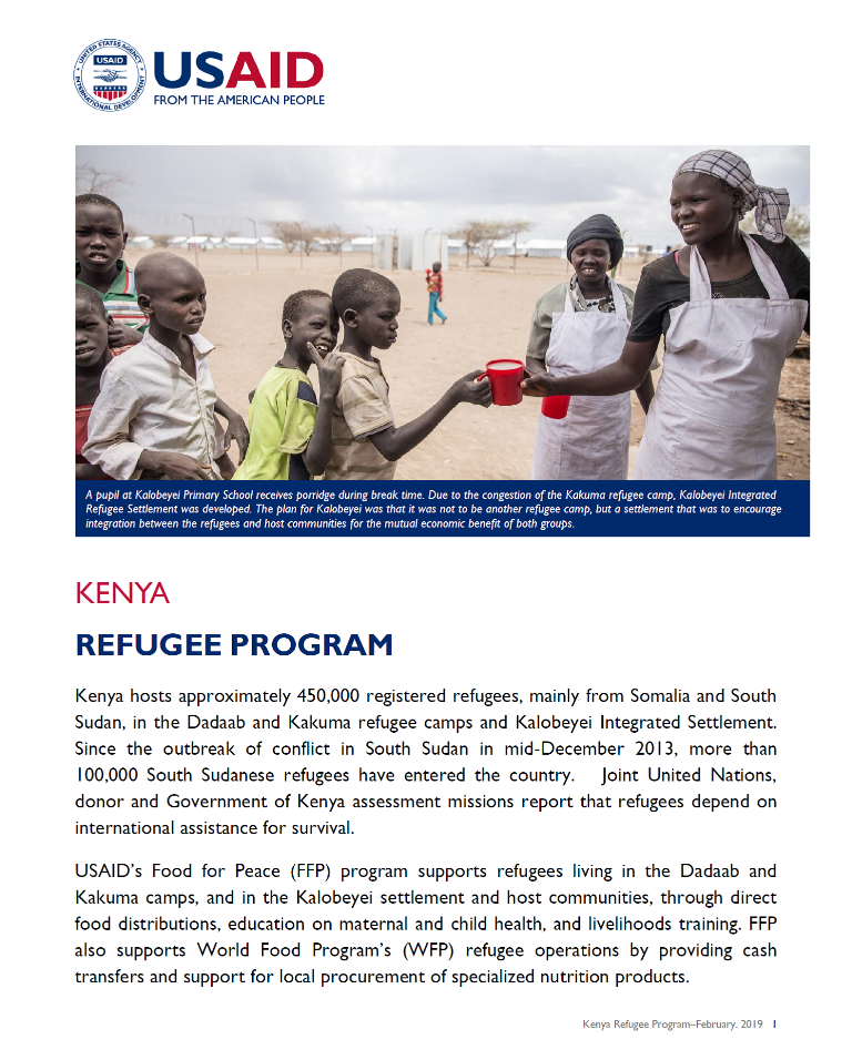 Kenya Refugee Program Fact Sheet