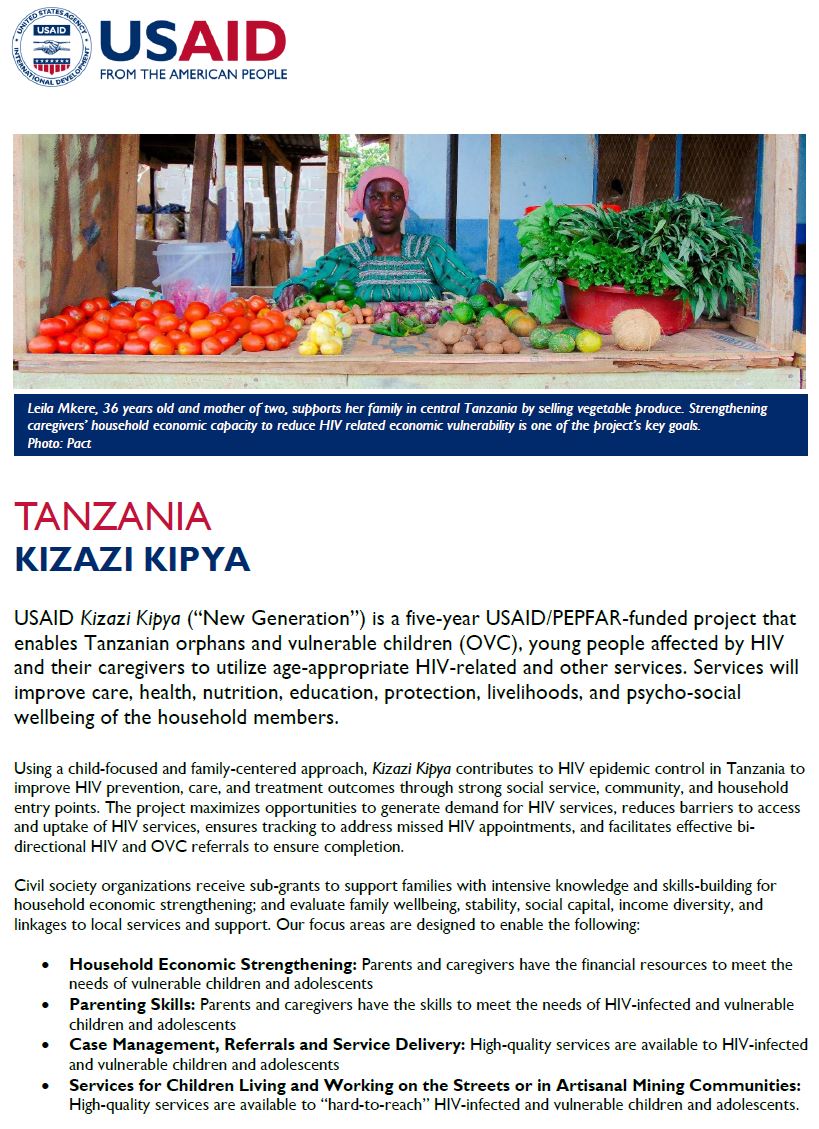 Kizazi Kipya - Fact Sheet