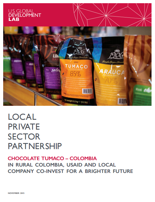 Local Private Sector Partnerships Case Study: Chocolate Tumaco