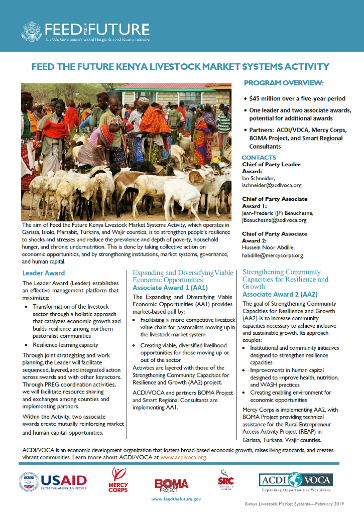 Livestock Market System fact sheet 2019 fact sheet