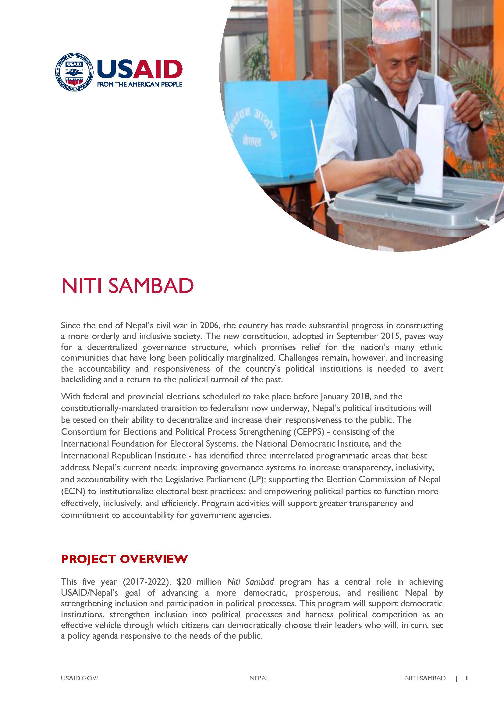 Fact Sheet: NITI SAMBAD