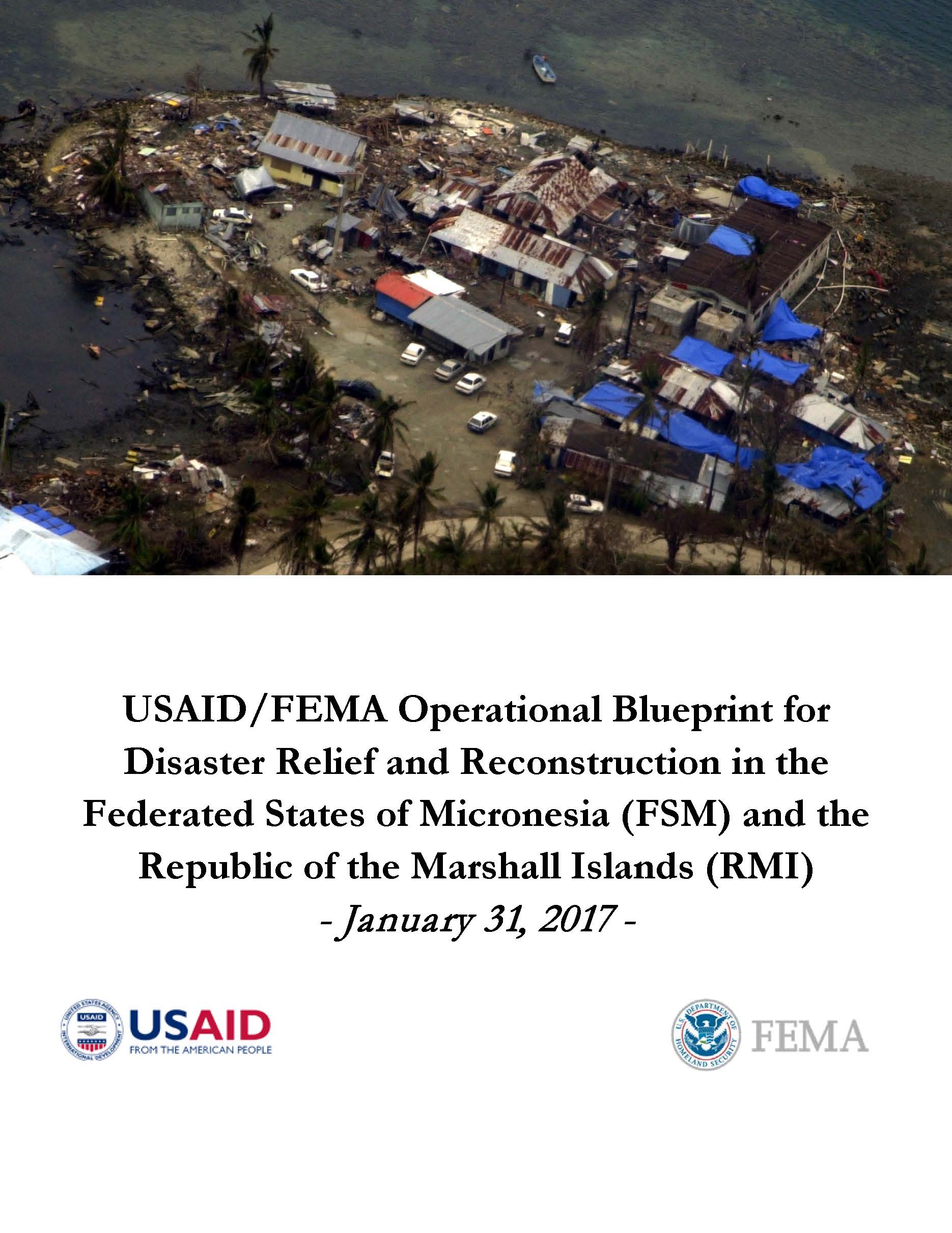 USAID/FEMA Operational Blueprint for Disaster Relief and Reconstruction in FSM and RMI