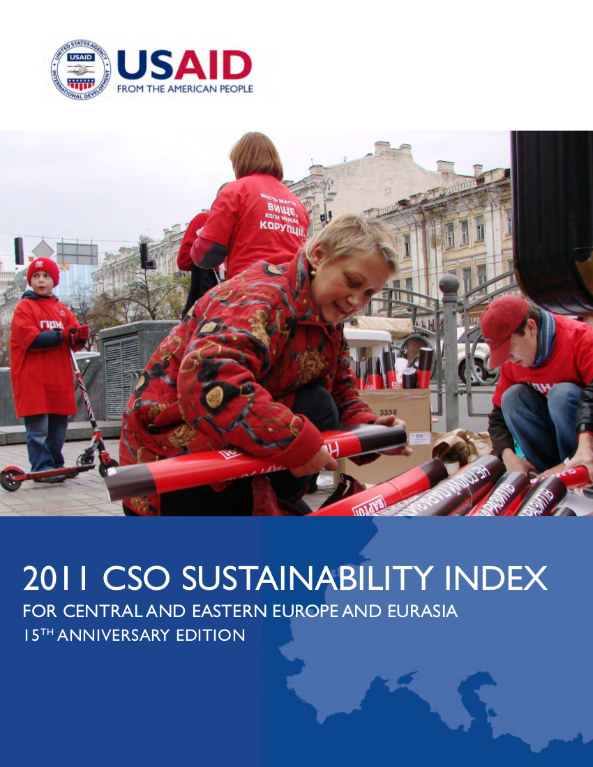 2011 CSO Sustainability Index for Central and Eastern Europe and Eurasia