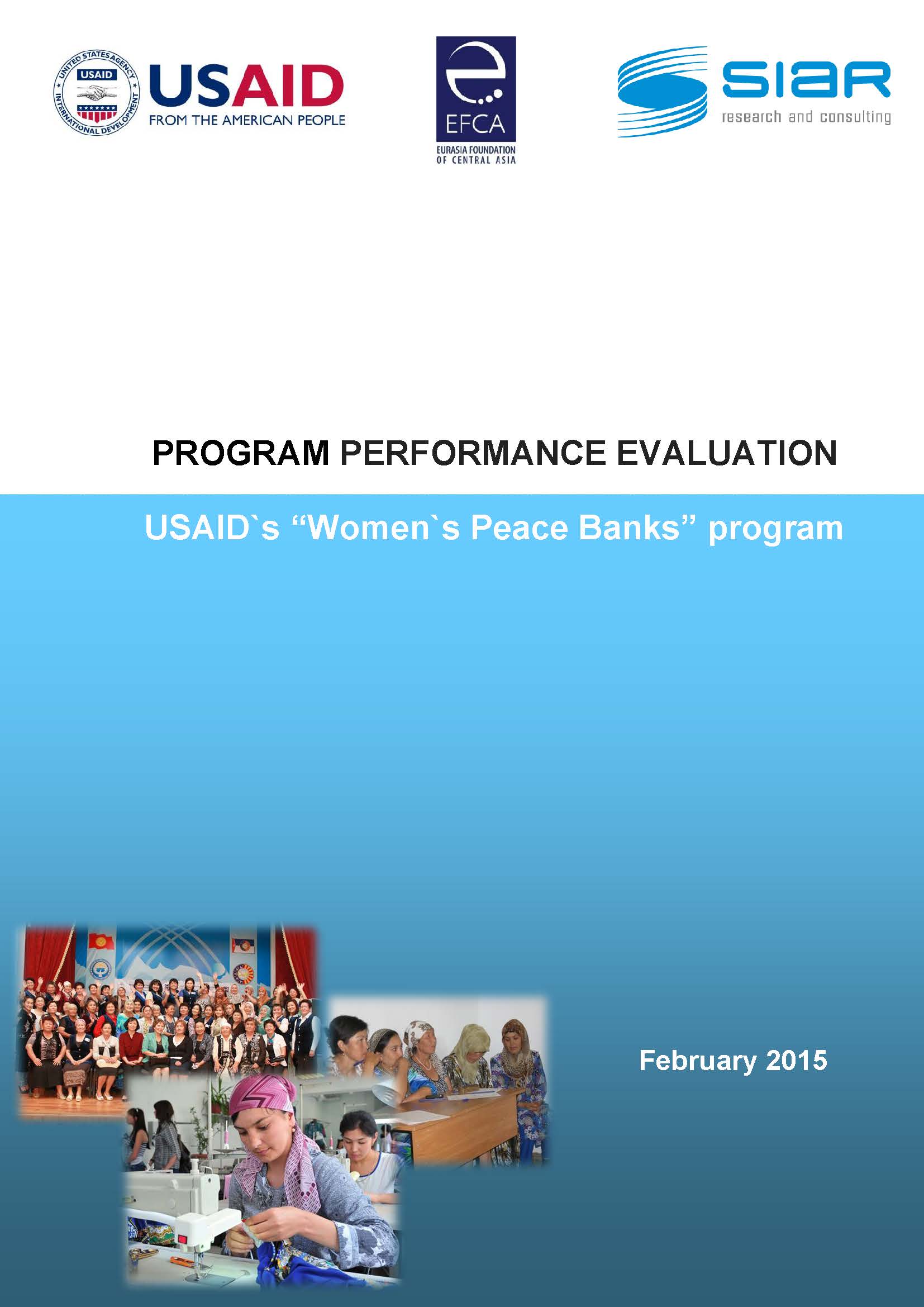 PROGRAM PERFORMANCE EVALUATION: Women's Peace Banks