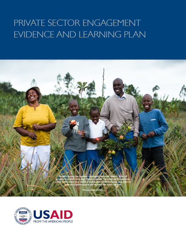 Private-Sector Engagement Evidence and Learning Plan