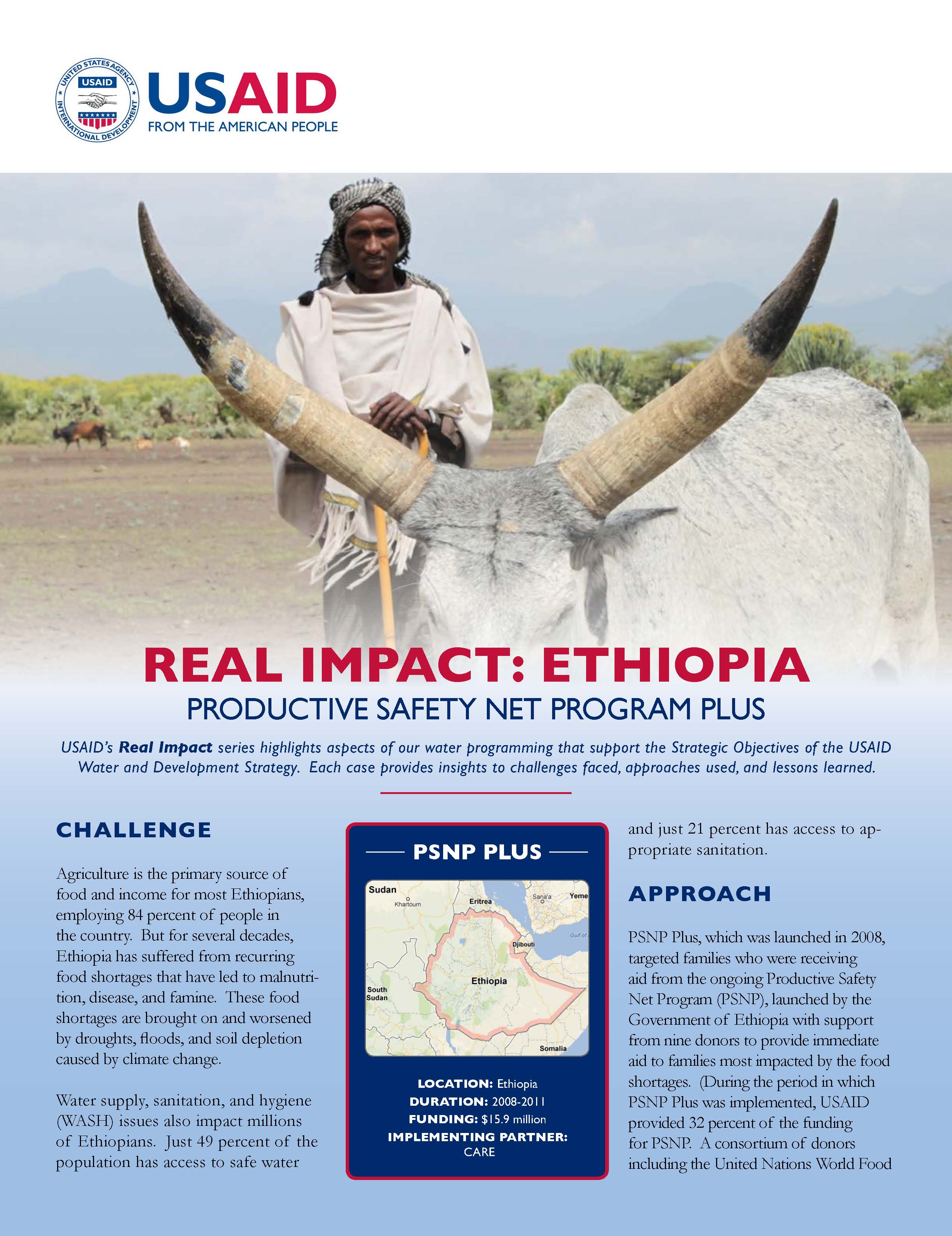 Real Impact: Ethiopia – Productive Safety Net Program Plus