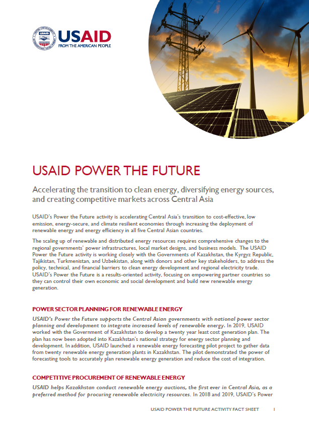USAID's Power the Future Fact Sheet