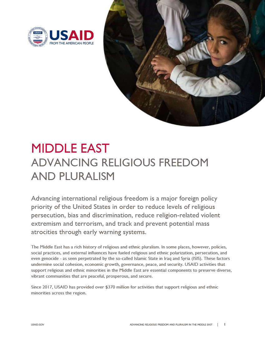Fact Sheet: Advancing Religious Freedom and Pluralism