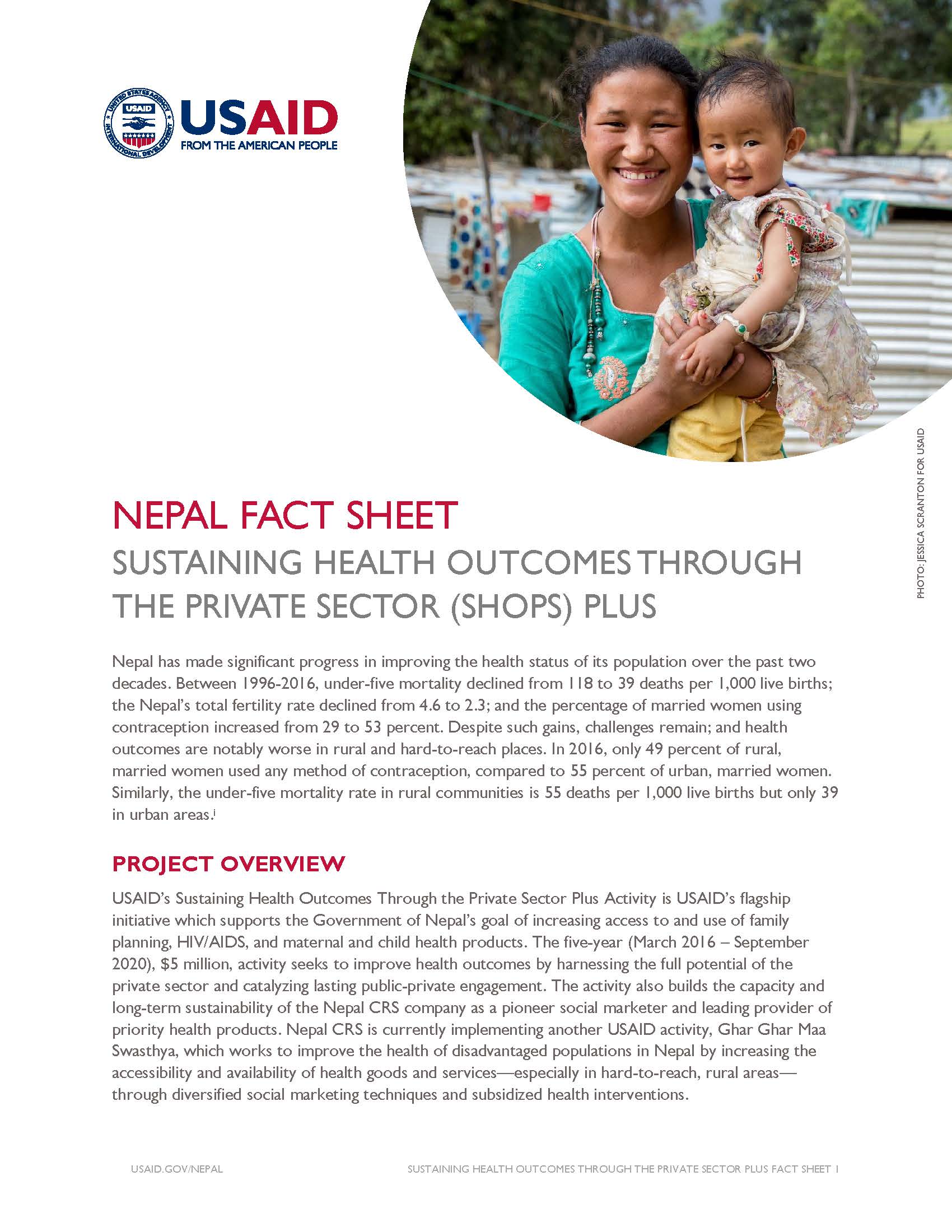 Fact Sheet: Sustaining Health Outcomes Through The Private Sector (SHOPS) Plus