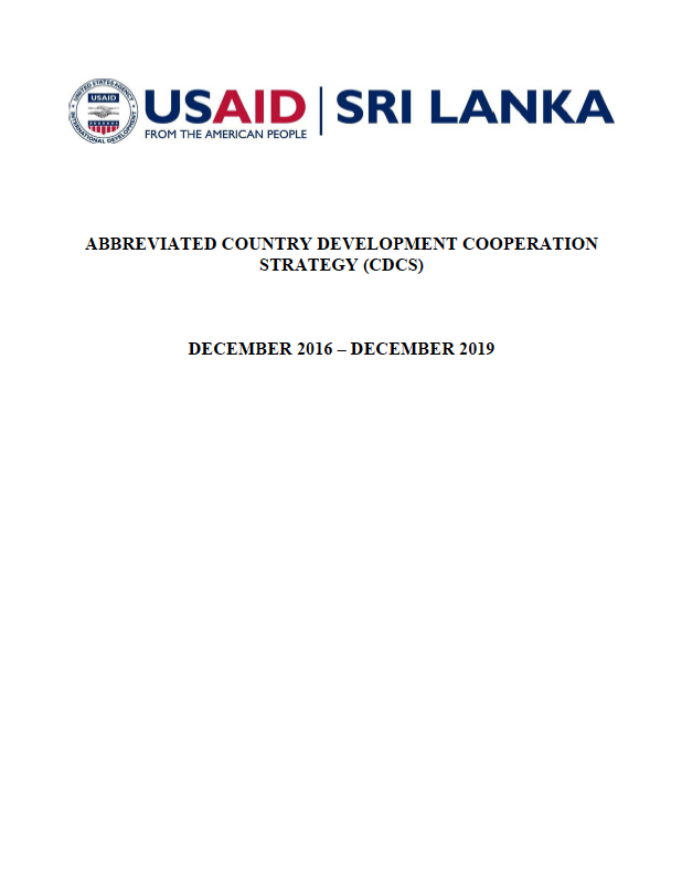 CDCS Sri Lanka December 2019