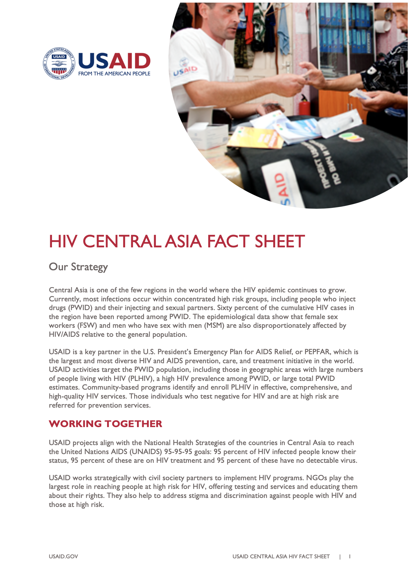HIV Central Asia Fact Sheet