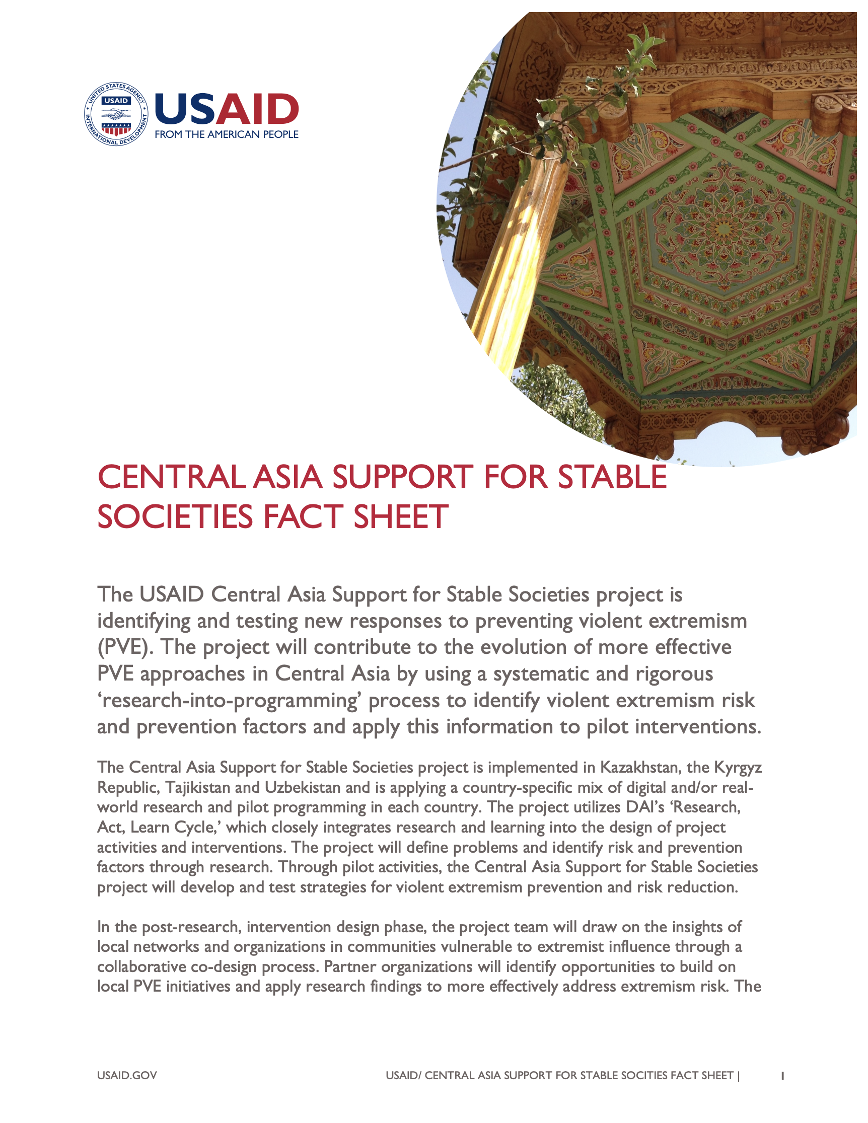 Central Asia Support for Stable Societies 