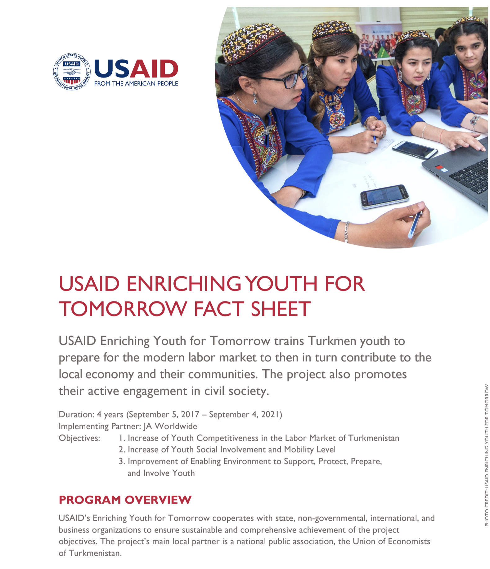 USAID Enriching Youth for Tomorrow