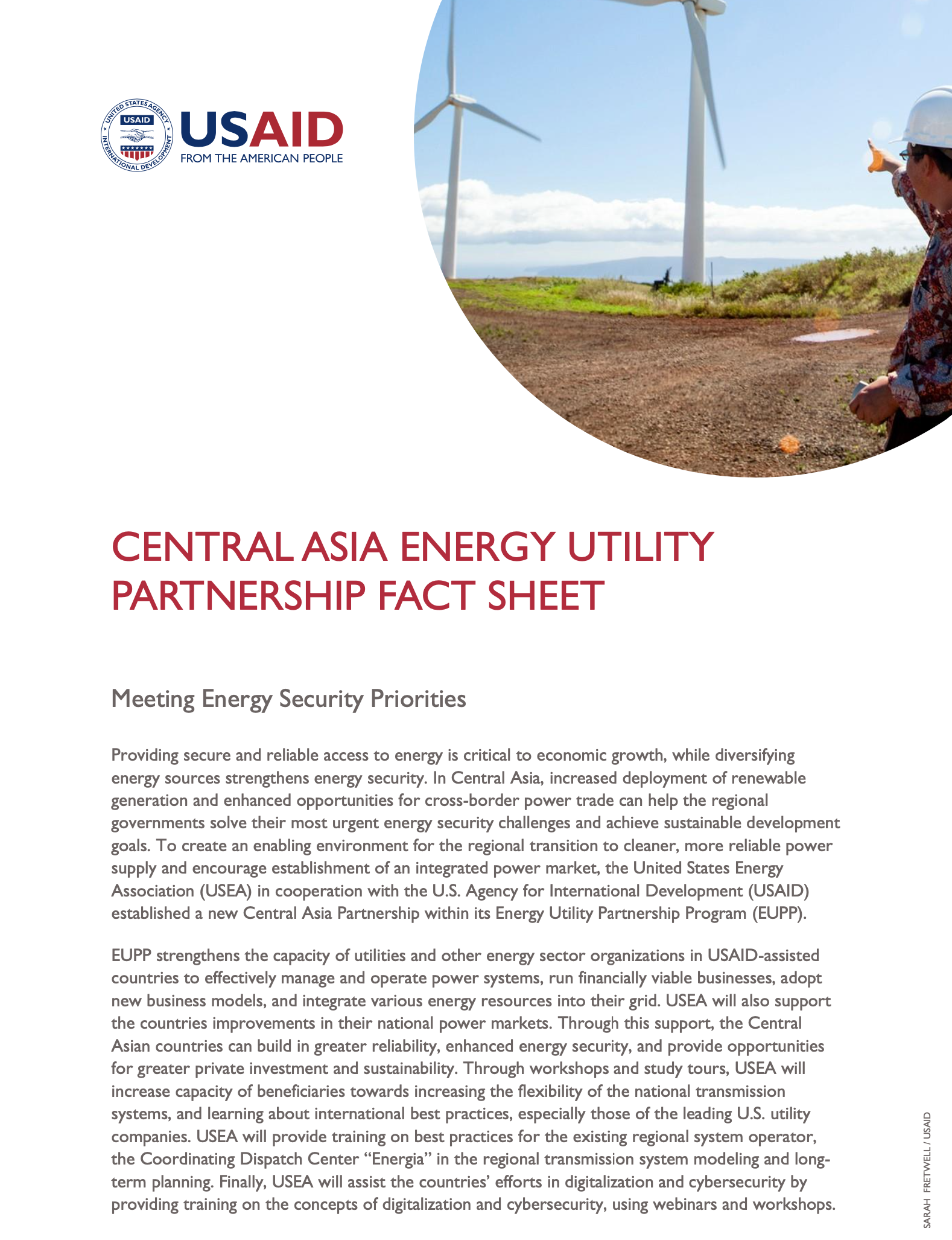 Central Asia Energy Utility Partnership Fact Sheet