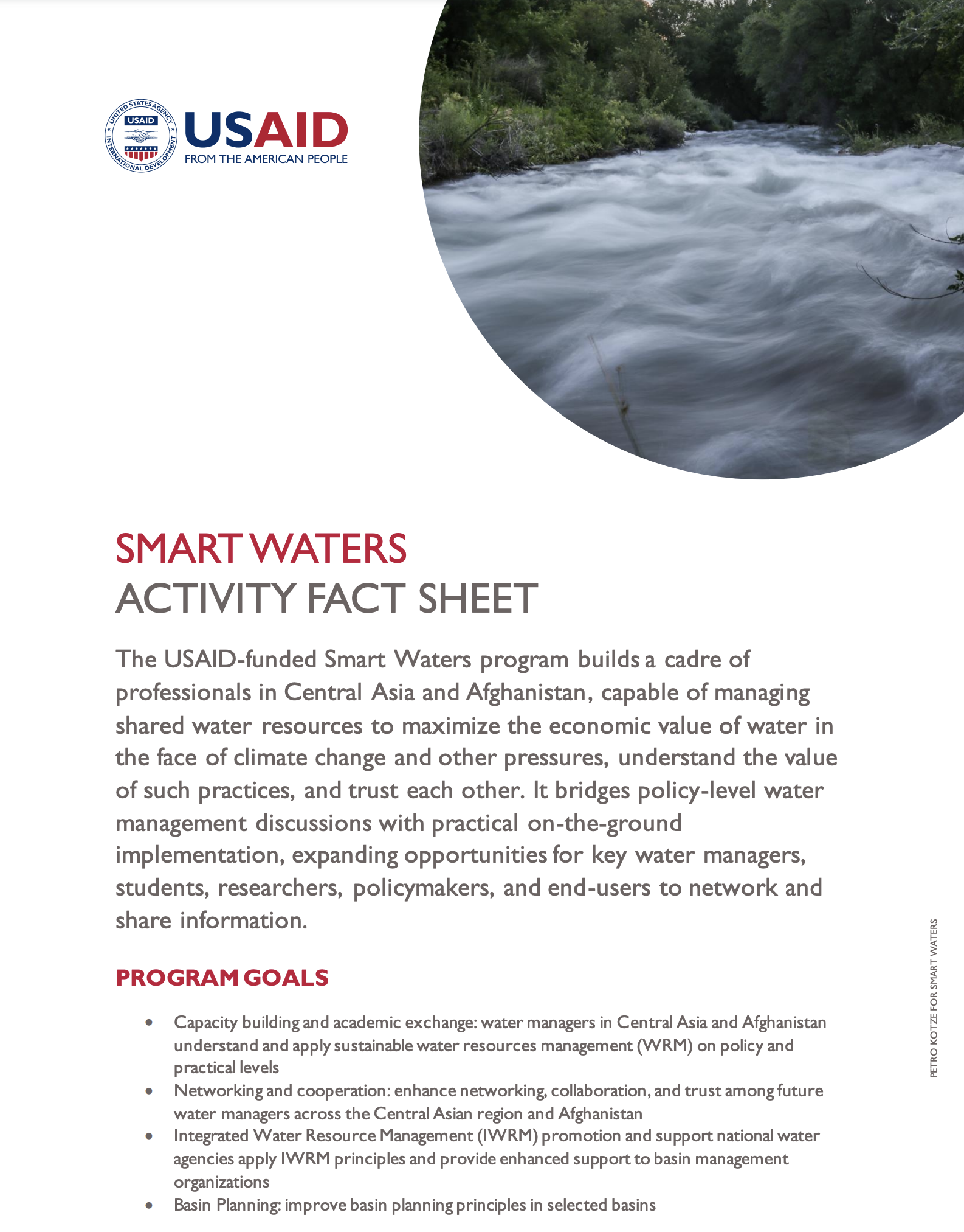 Smart Waters Fact Sheet