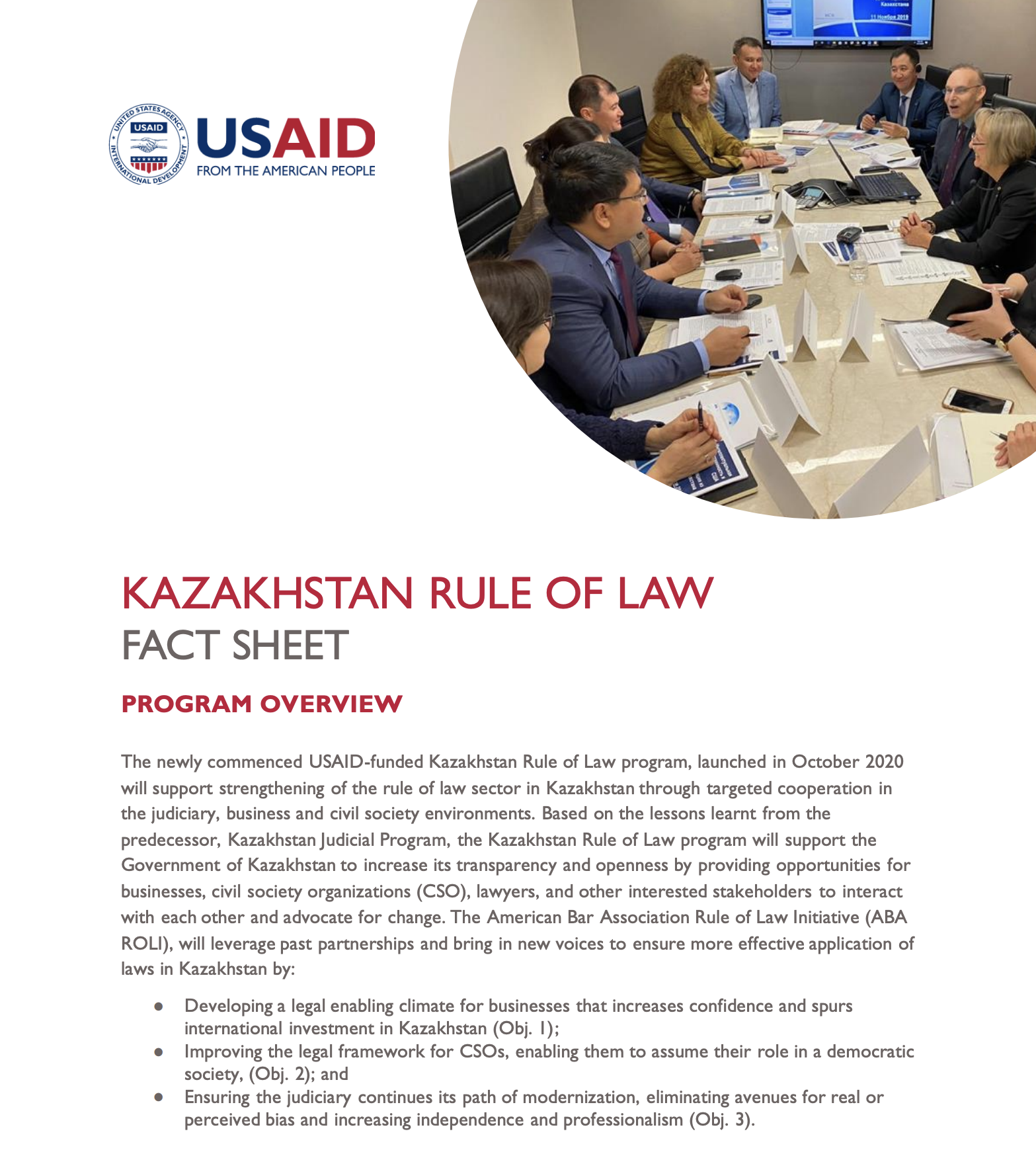 Kazakhstan Rule of Law Fact Sheet