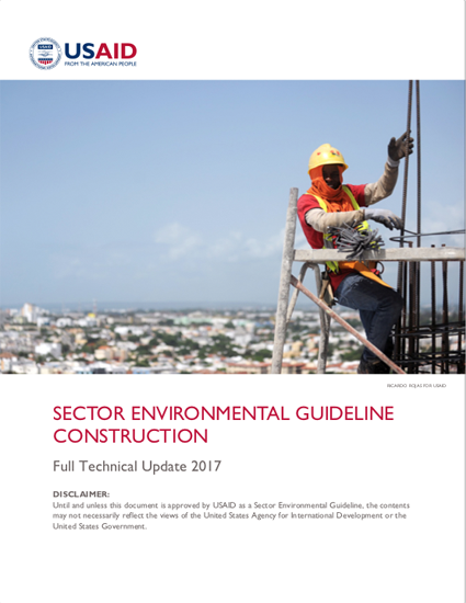 Sector Environmental Guideline: Construction (2017)