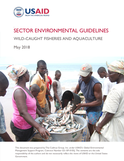 Sector Environmental Guideline: Wild Caught Fisheries and Aquaculture (2018)