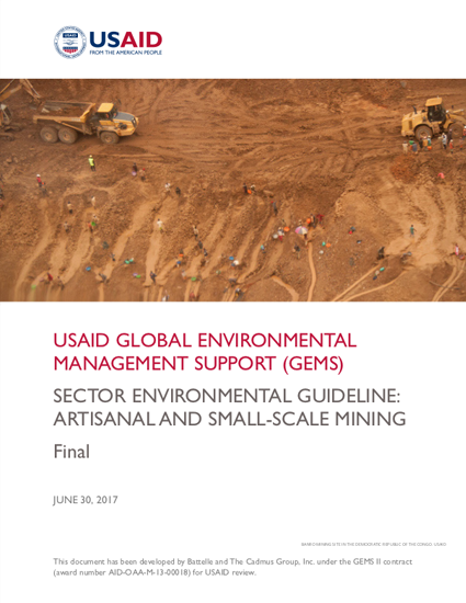Sector Environmental Guideline: Artisanal and Small-Scale Mining (2017)