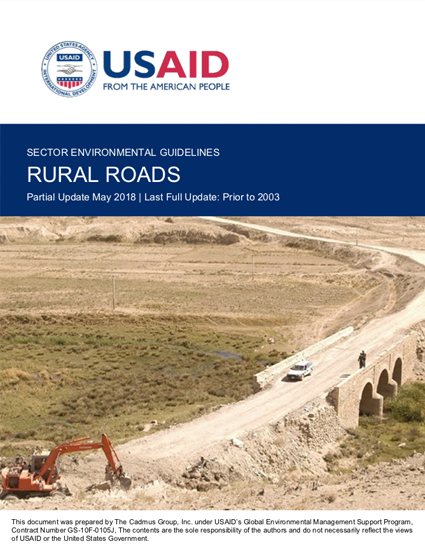 Sector Environmental Guideline: Rural Roads (2018)