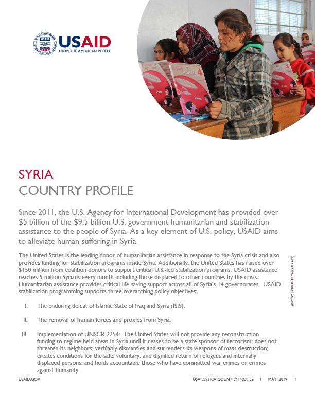 Syria Country Profile - May 2019
