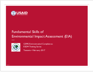 4.5-Day Basic EC-ESDM - Session 3: Fundamental Skills of Environmental Impact Assessment Presentation