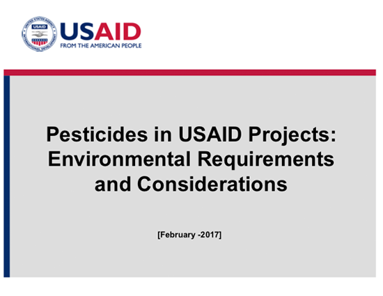 4.5-DAY BASIC EC-ESDM - Session 12: Pesticide Use in USAID Activities - Presentation