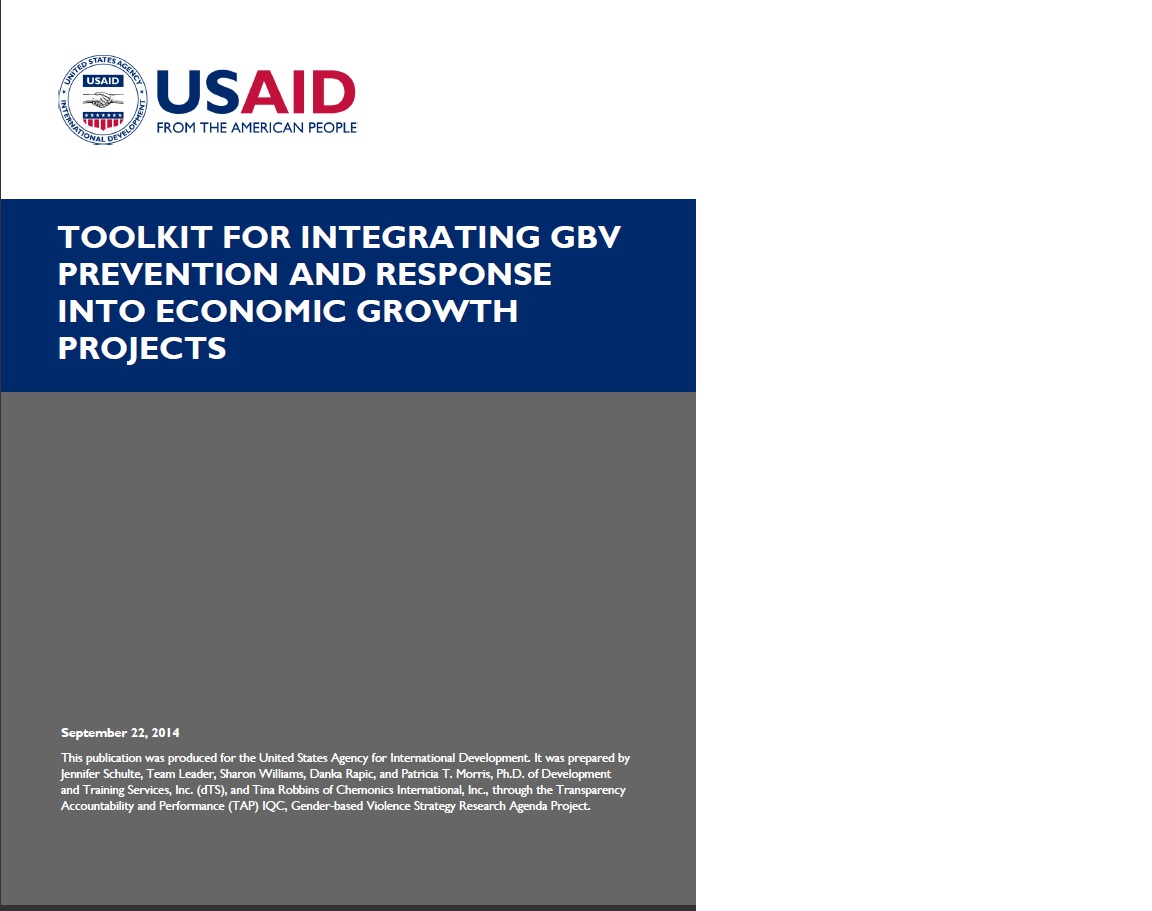 USAID Toolkit GBV EG Final  Intro and Section 1