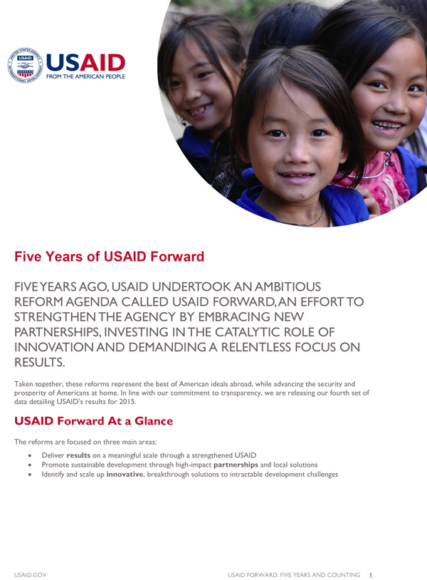 Five Years of USAID Forward