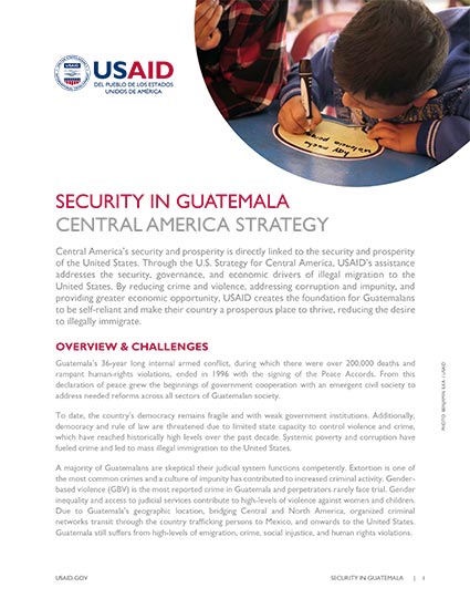 Security in Guatemala: Central America Strategy