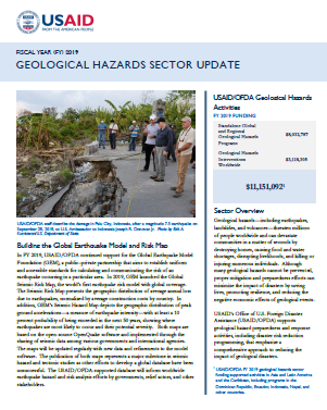 USAID-OFDA Geological Hazards Sector Update - FY 2019
