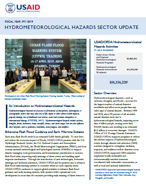 USAID-OFDA Hydrometeorological Hazards Sector Update - FY 2019