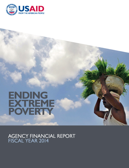 FY 2014 Agency Financial Report: Ending Extreme Poverty