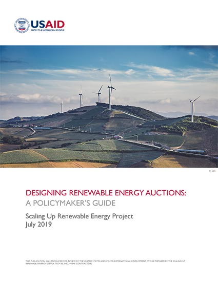 Designing Renewable Energy Auctions: A Policymaker's Guide
