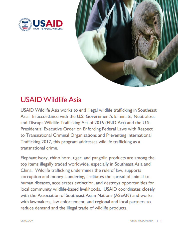 USAID Wildlife Asia Fact Sheet