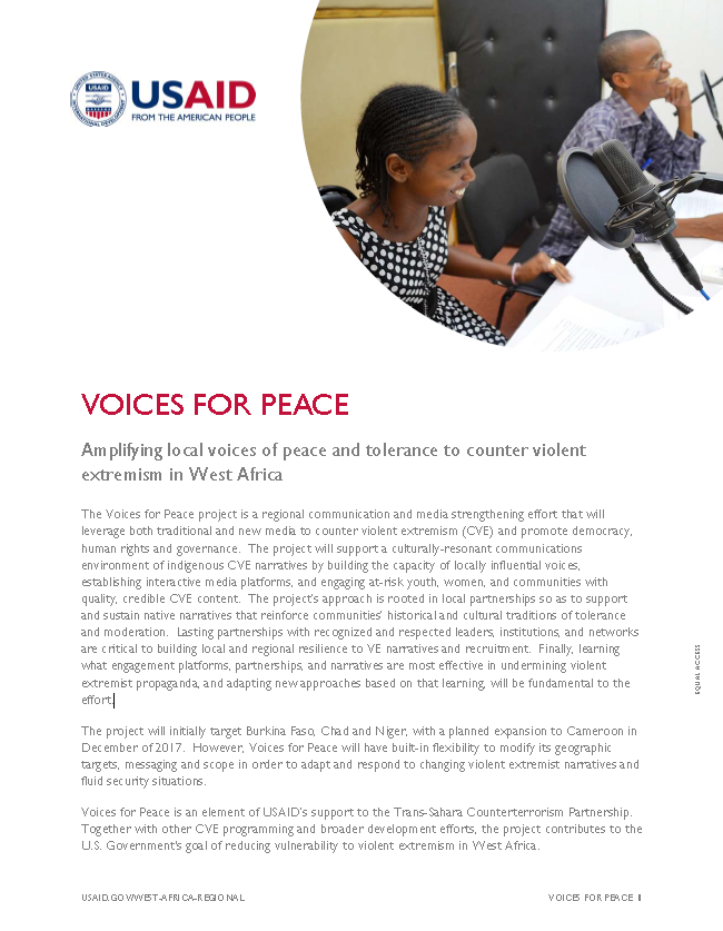 Voices for Peace Updated Fact Sheet 
