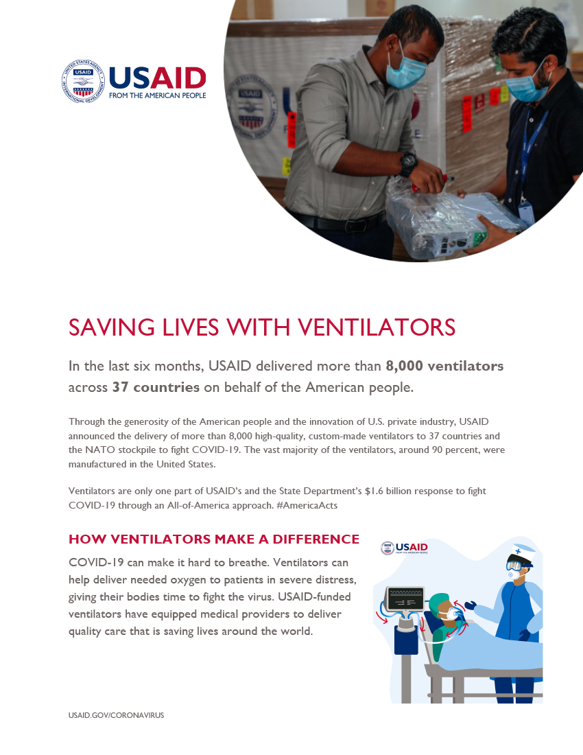 Fact Sheet: Saving Lives With Ventilators