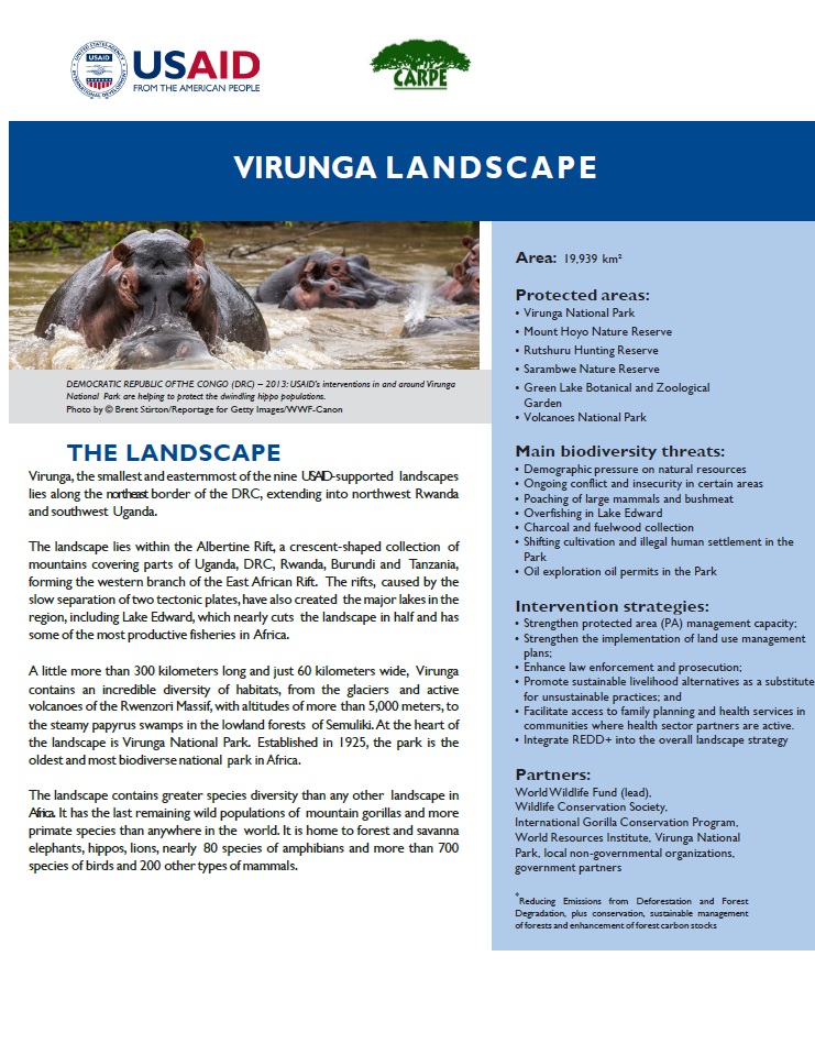 Virunga Landscape Fact Sheet