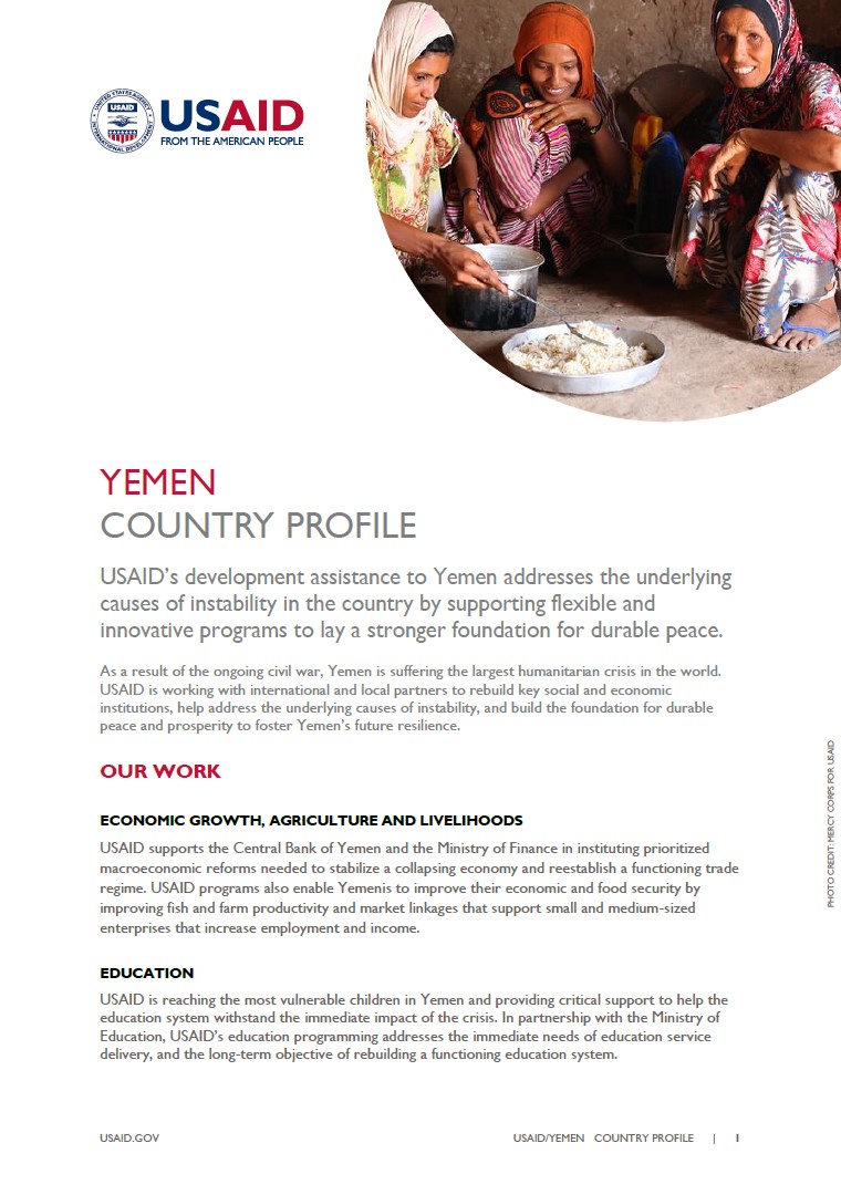 USAID Yemen Country Profile July 2020