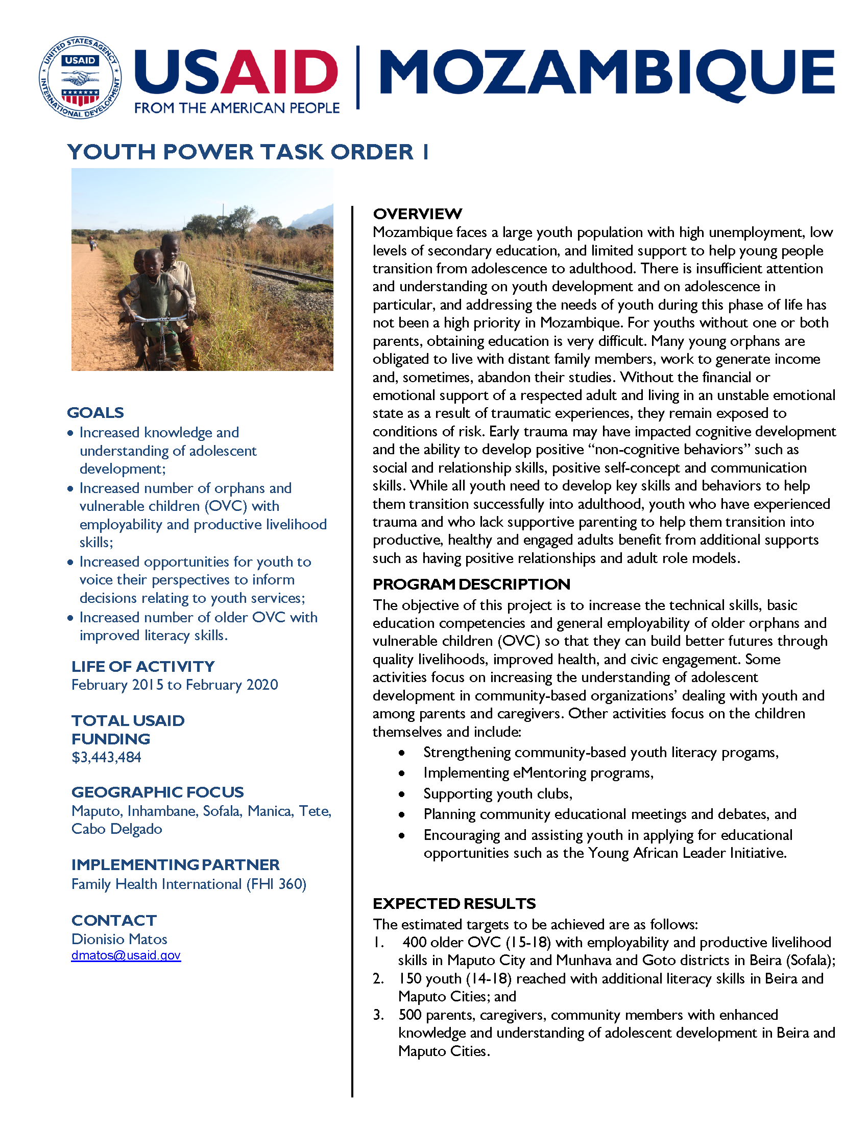 Youth Power Fact Sheet