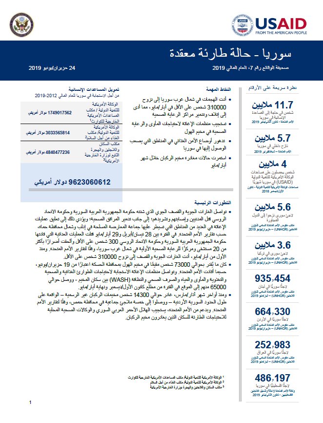 سوريا حالة طارئة معقدة