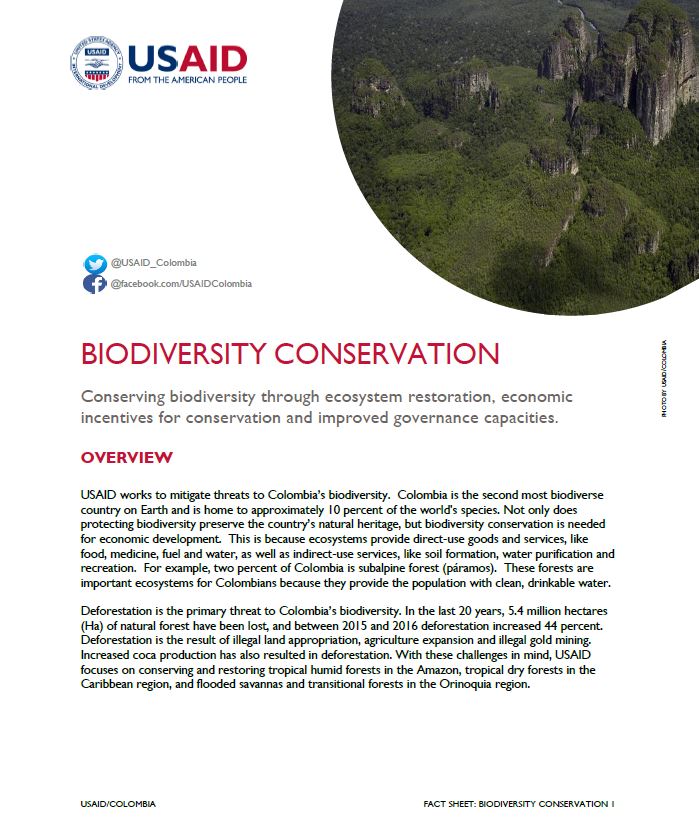 Biodiversity Conservation Fact Sheet